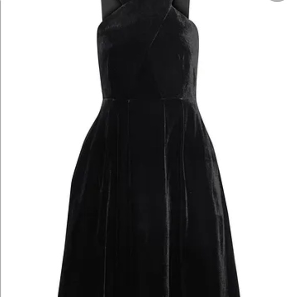 Iris & Ink Velvet Dress Size 10 - Picture 5 of 6